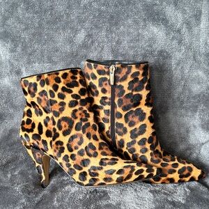 Vince Camuto Animal Print Ankle Booties